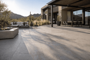 Outdoor porcelain slabs climate durability