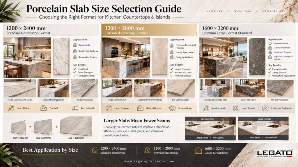 porcelain slab size selection guide